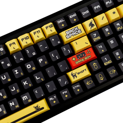 YMDK Elf Baby Theme Keycaps 124 Keys Side-lit Top Print Five-side Dye Sub PBT Cherry Profile Custom keycap for 61/68/84/87/98/104/108 MX Mechanical Keyboard
