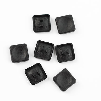 YMDK Square Round 1u Low Profile Blank Black White Keycaps PBT Material DIY for Kailh Choc 1350 Switch Mechanical Keyboard