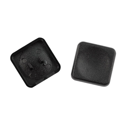 YMDK Square Round 1u Low Profile Blank Black White Keycaps PBT Material DIY for Kailh Choc 1350 Switch Mechanical Keyboard
