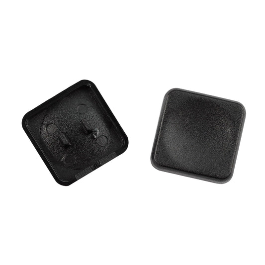 YMDK Square Round 1u Low Profile Blank Black White Keycaps PBT Material DIY for Kailh Choc 1350 Switch Mechanical Keyboard