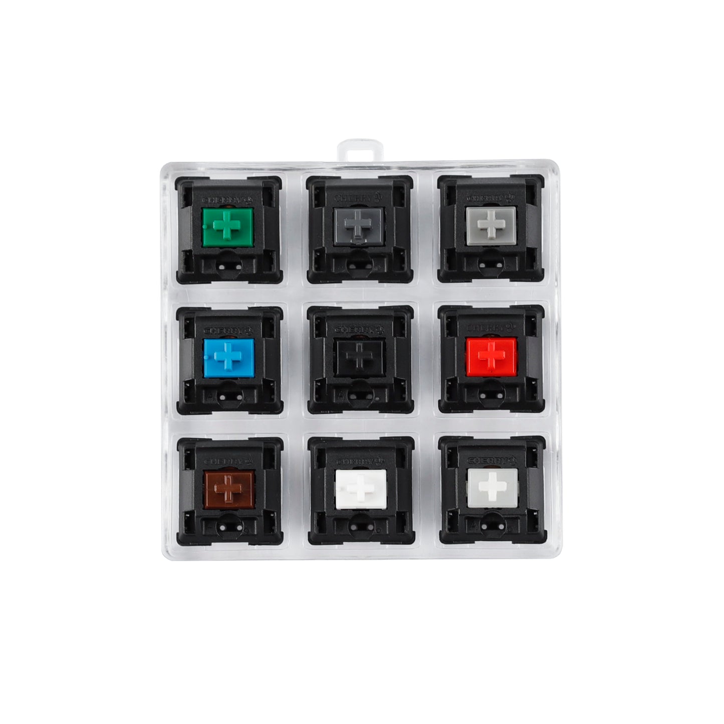 9 Keys Switches Tester(Cherry Gateron Green Clear White Gray Clear Zealio Purple Kailh Box Navy Jade  Switches)