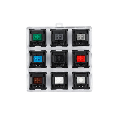 9 Keys Switches Tester(Cherry Gateron Green Clear White Gray Clear Zealio Purple Kailh Box Navy Jade  Switches)