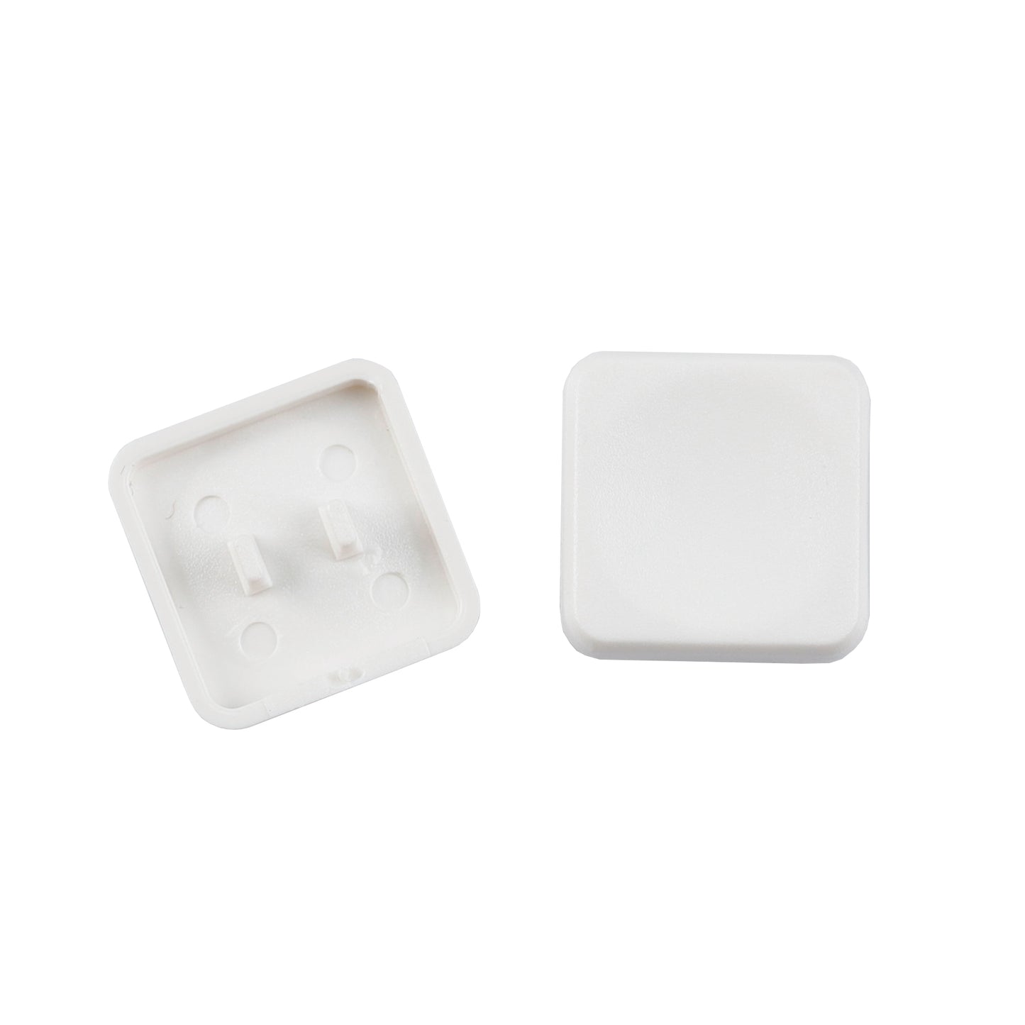 YMDK Square Round 1u Low Profile Blank Black White Keycaps PBT Material DIY for Kailh Choc 1350 Switch Mechanical Keyboard