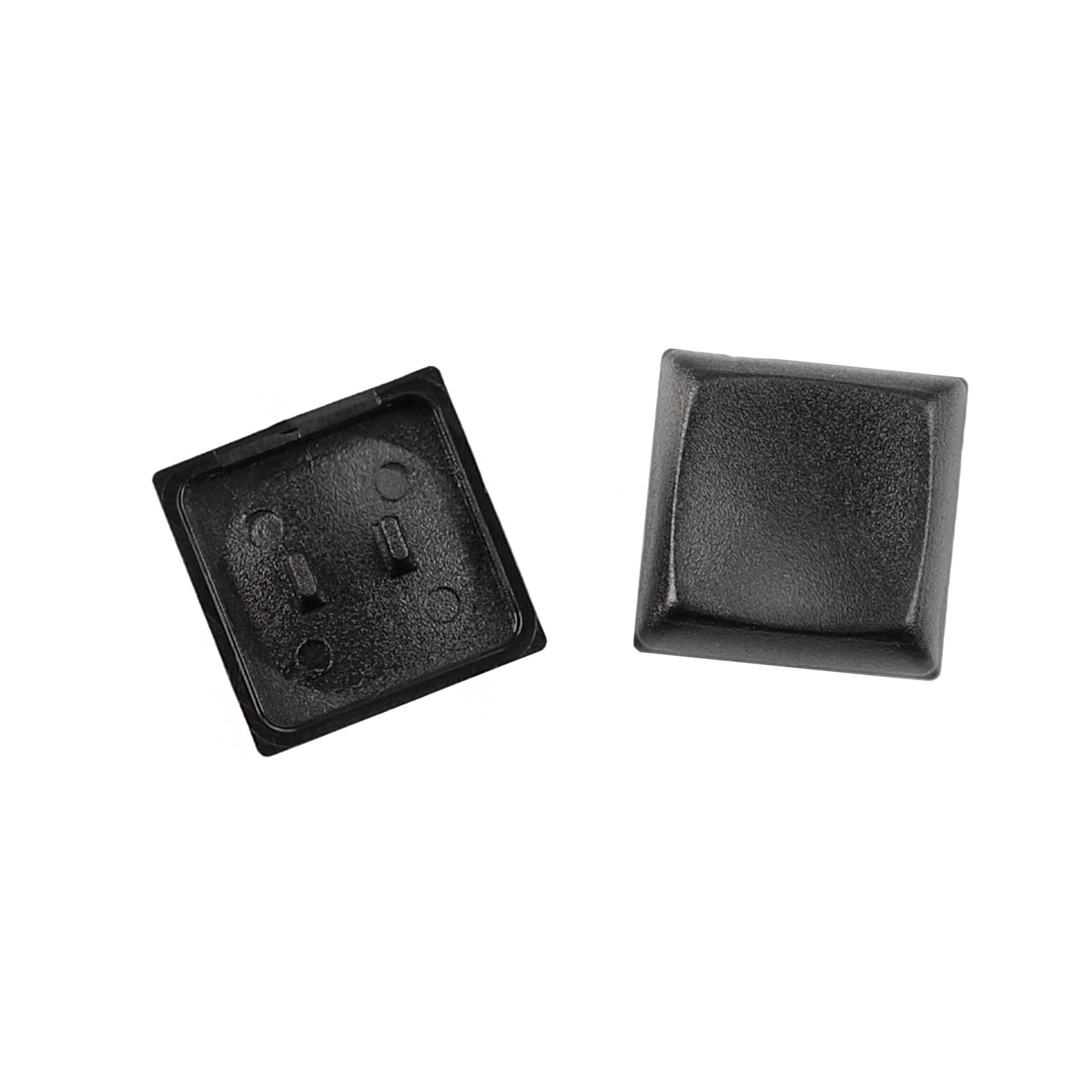 YMDK Square Round 1u Low Profile Blank Black White Keycaps PBT Material DIY for Kailh Choc 1350 Switch Mechanical Keyboard