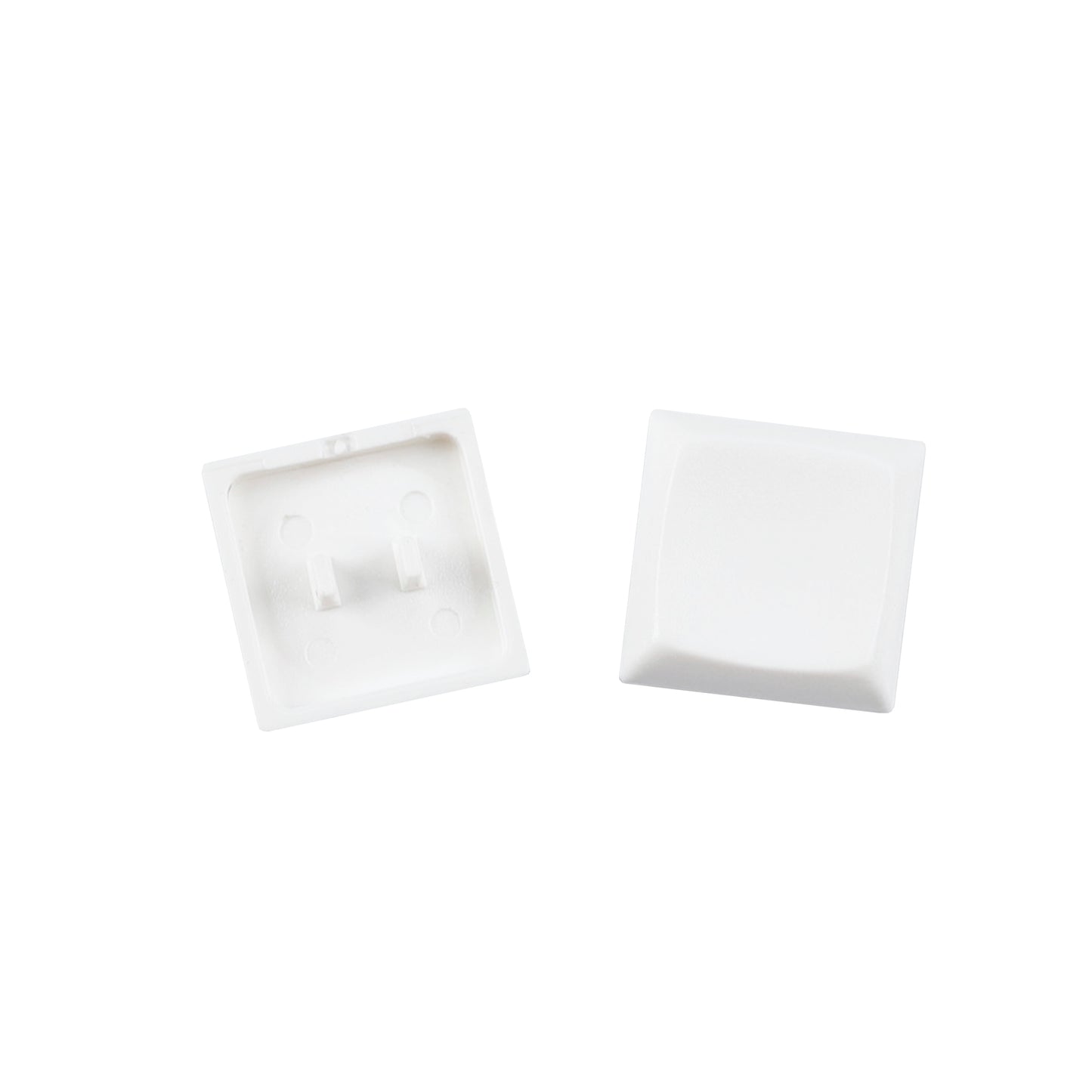 YMDK Square Round 1u Low Profile Blank Black White Keycaps PBT Material DIY for Kailh Choc 1350 Switch Mechanical Keyboard