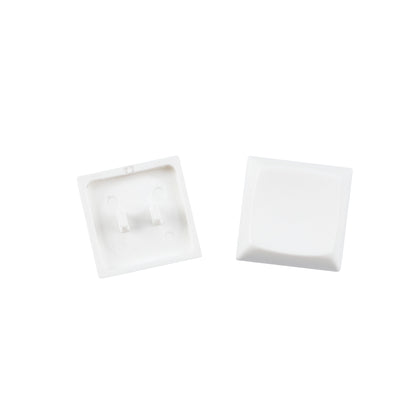 YMDK Square Round 1u Low Profile Blank Black White Keycaps PBT Material DIY for Kailh Choc 1350 Switch Mechanical Keyboard