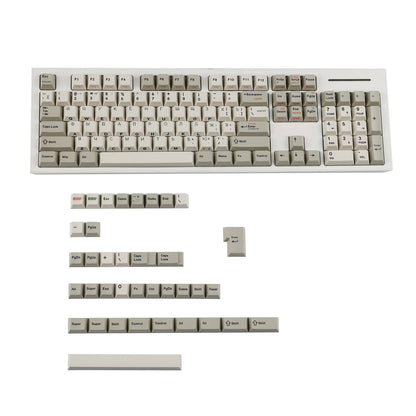 YMDK 161 Keys 9009 English Korean German Russian QWERTZ Cherry Profile Dye Sub Top Print PBT Keycap for 61/68/87/98/104/108 Layout MX Mechanical Keyboard
