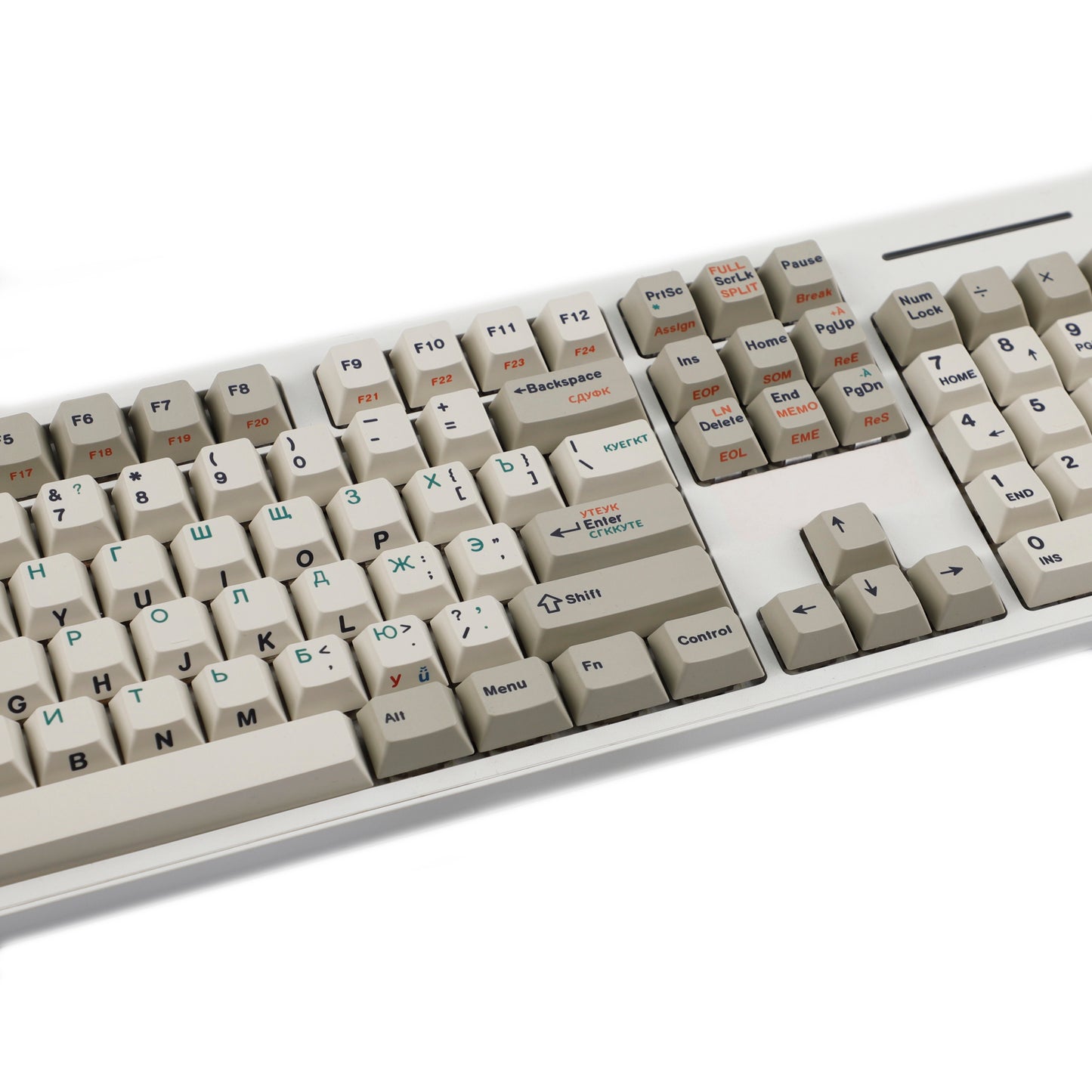 YMDK 161 Keys 9009 English Korean German Russian QWERTZ Cherry Profile Dye Sub Top Print PBT Keycap for 61/68/87/98/104/108 Layout MX Mechanical Keyboard