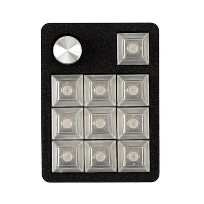 CV11 11-Key Mini Mechanical Keyboard – Wired, Hot-Swap, RGB Knob & PLA 3D Printed Case, Supports VIAL Macro for Gaming & Office