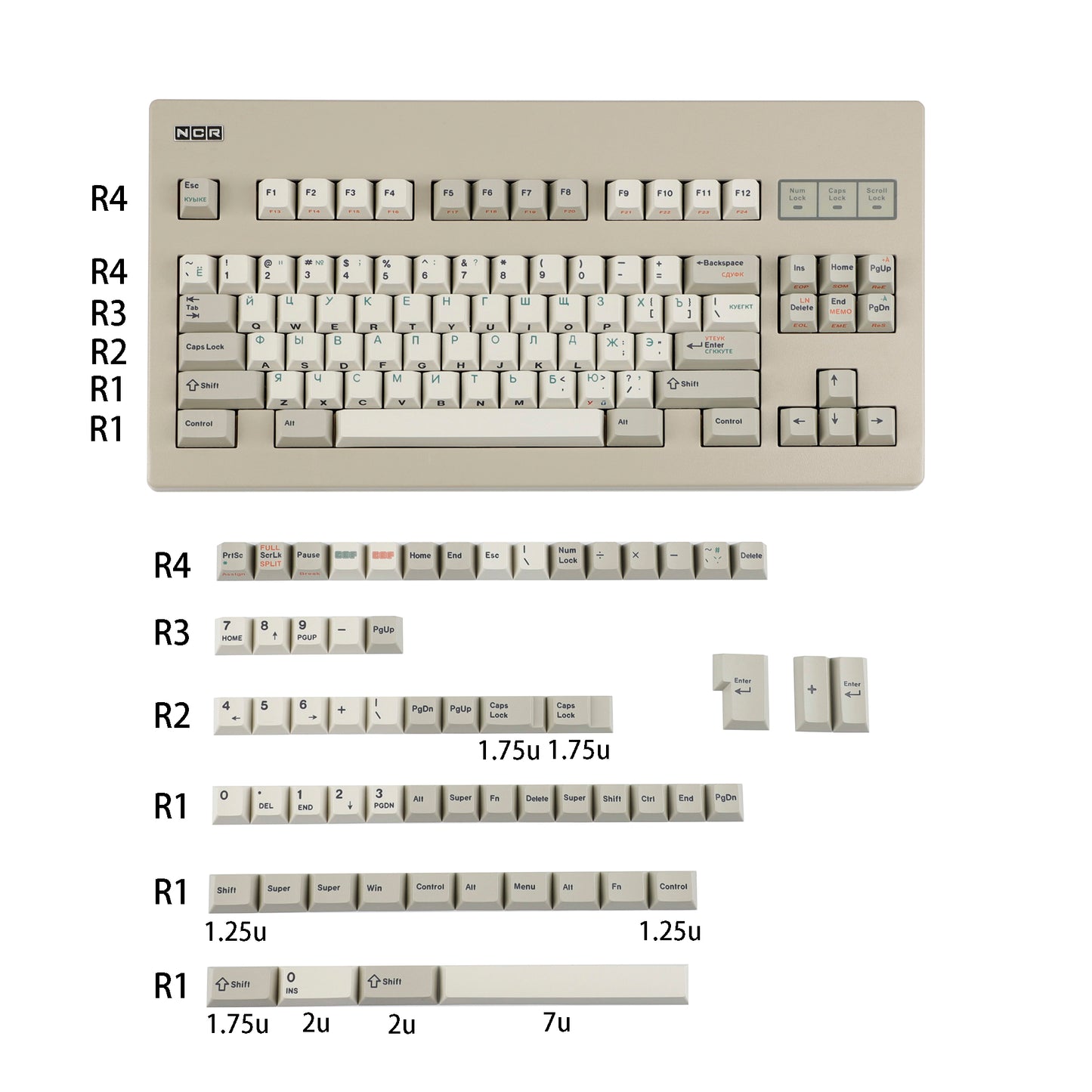 YMDK ShenPo 143 Keycaps(Dye Sub Cherry Profile PBT 1.5mm Thickness/YMD-96 YMD-75% NCR80 TKL 68 64 61 Using)