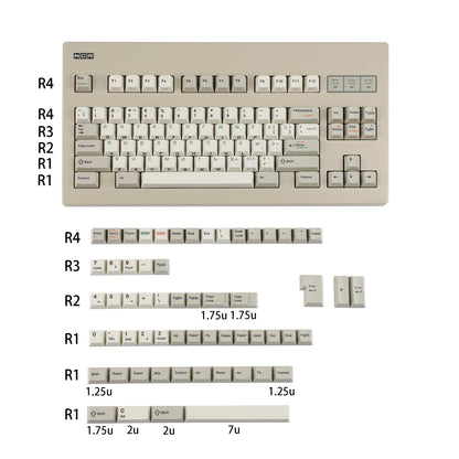 YMDK ShenPo 143 Keycaps(Dye Sub Cherry Profile PBT 1.5mm Thickness/YMD-96 YMD-75% NCR80 TKL 68 64 61 Using)