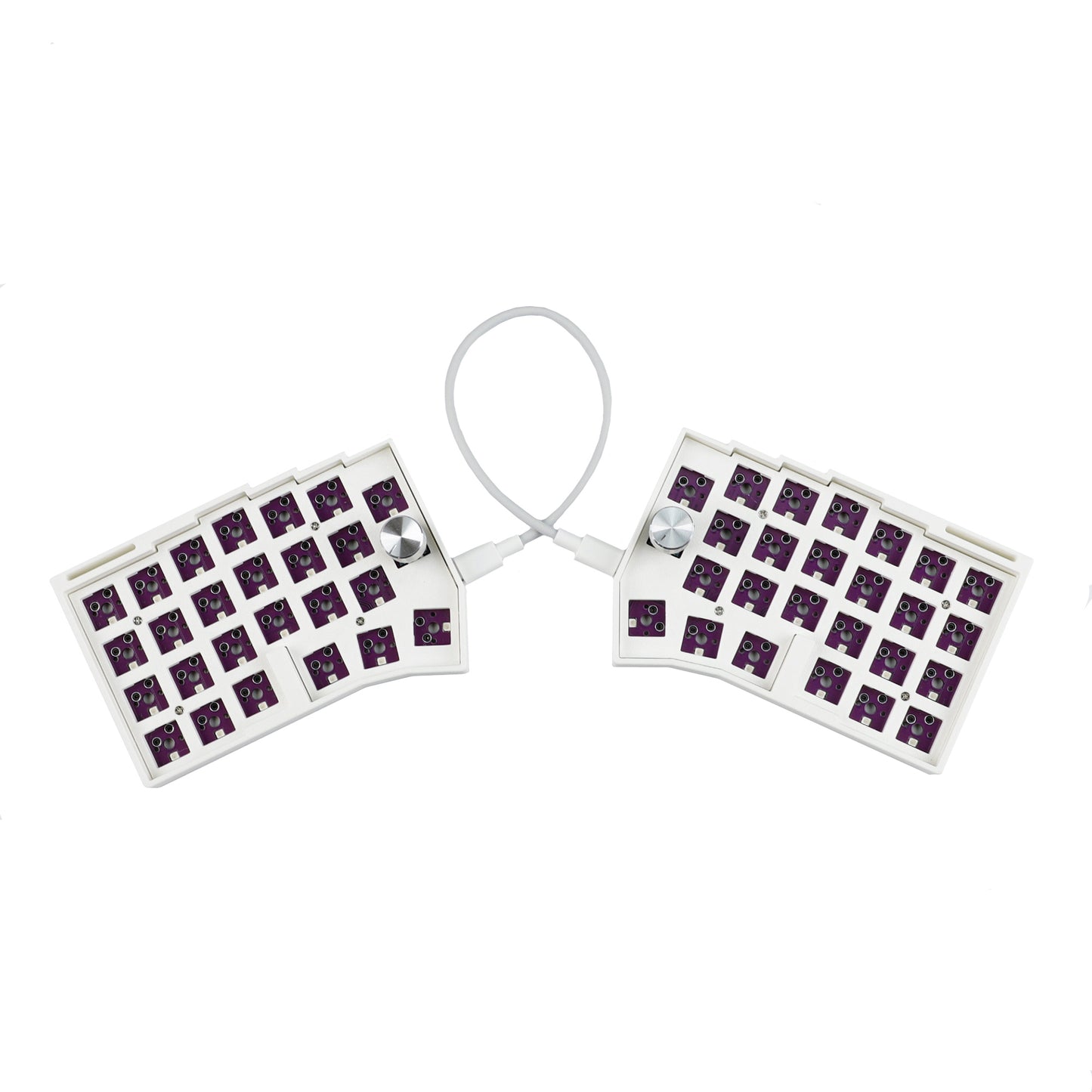 YMDK Worne Wired Split Keyboard Knob 52 Keys cornix Ergonomic RGB Swap 60% Layout 3D PLA QMK Vial Mini Keyboard Kit