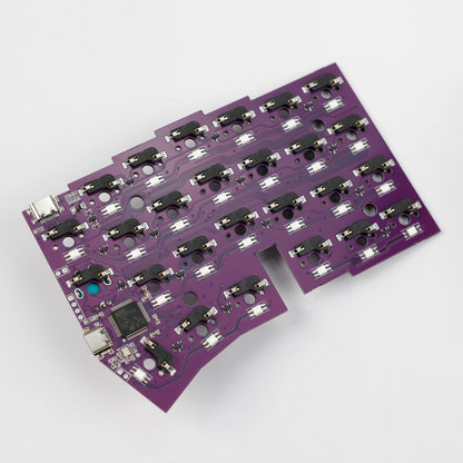 YMDK Worne Wired Split Keyboard Knob 52 Keys cornix Ergonomic RGB Swap 60% Layout 3D PLA QMK Vial Mini Keyboard Kit