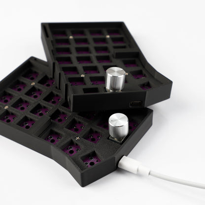 YMDK Worne Wired Split Keyboard Knob 52 Keys cornix Ergonomic RGB Swap 60% Layout 3D PLA QMK Vial Mini Keyboard Kit