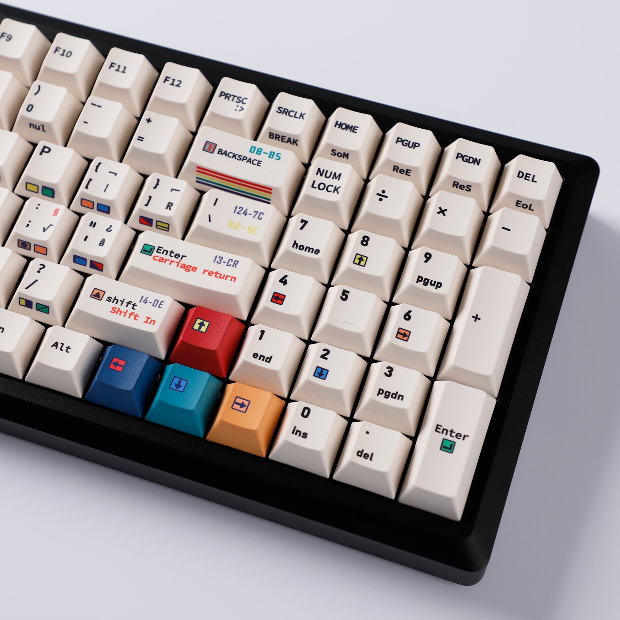 Commodore Petscii Keycaps YMDK C64 R2 R3 Commodore Theme 153 keycaps Retro Full Set PBT Keycap f