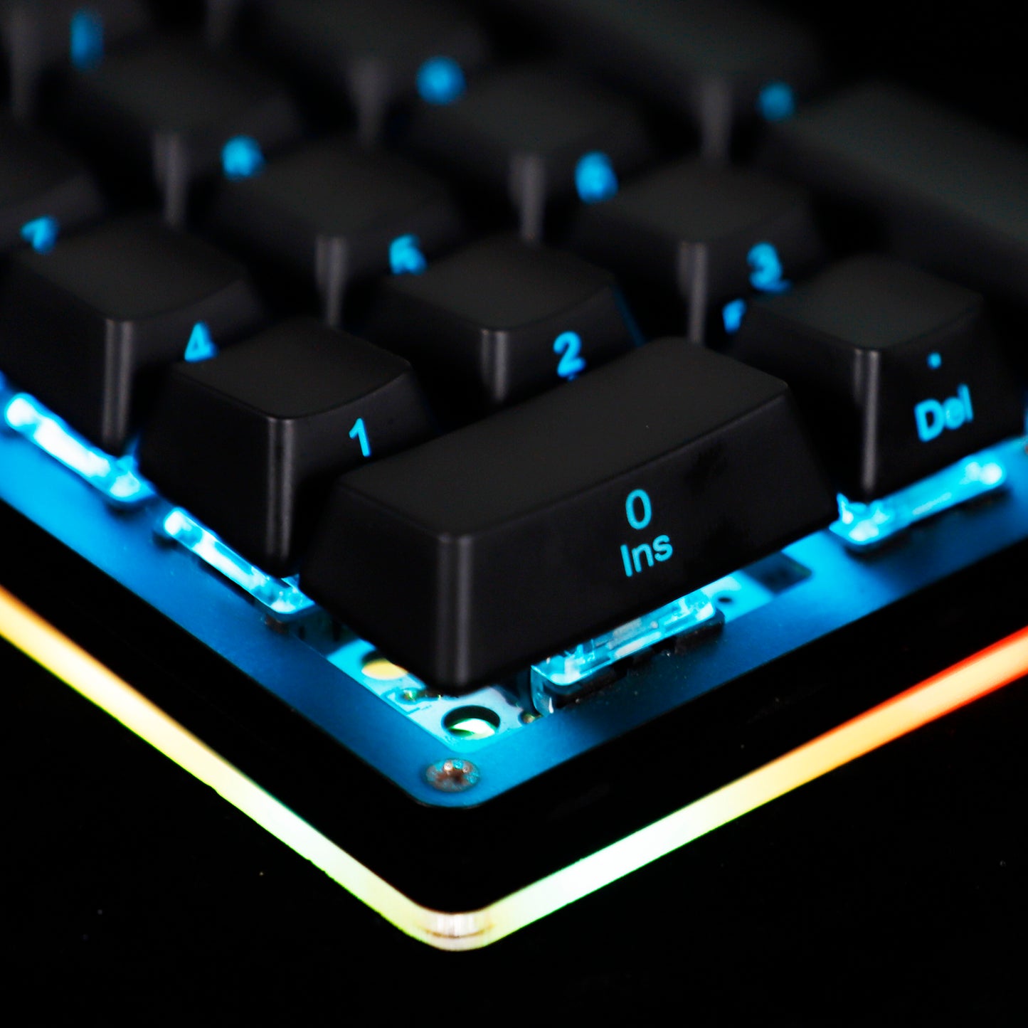 YMDK Black Side-lit 108 Keycaps(ABS OEM Profile1.5mm Thickness/108 TKL 61 Using)