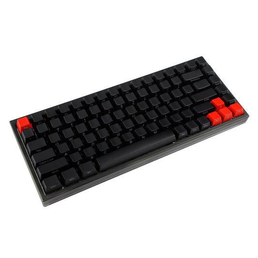 YMDK Black Red Sild-lit 136 Keycaps(ABS UV Coated OEM Profile 1.2mm/108 104 96 87 61 68 NJ80 GMMK84 KBD75 KBD67 XD64 GK64 Using)