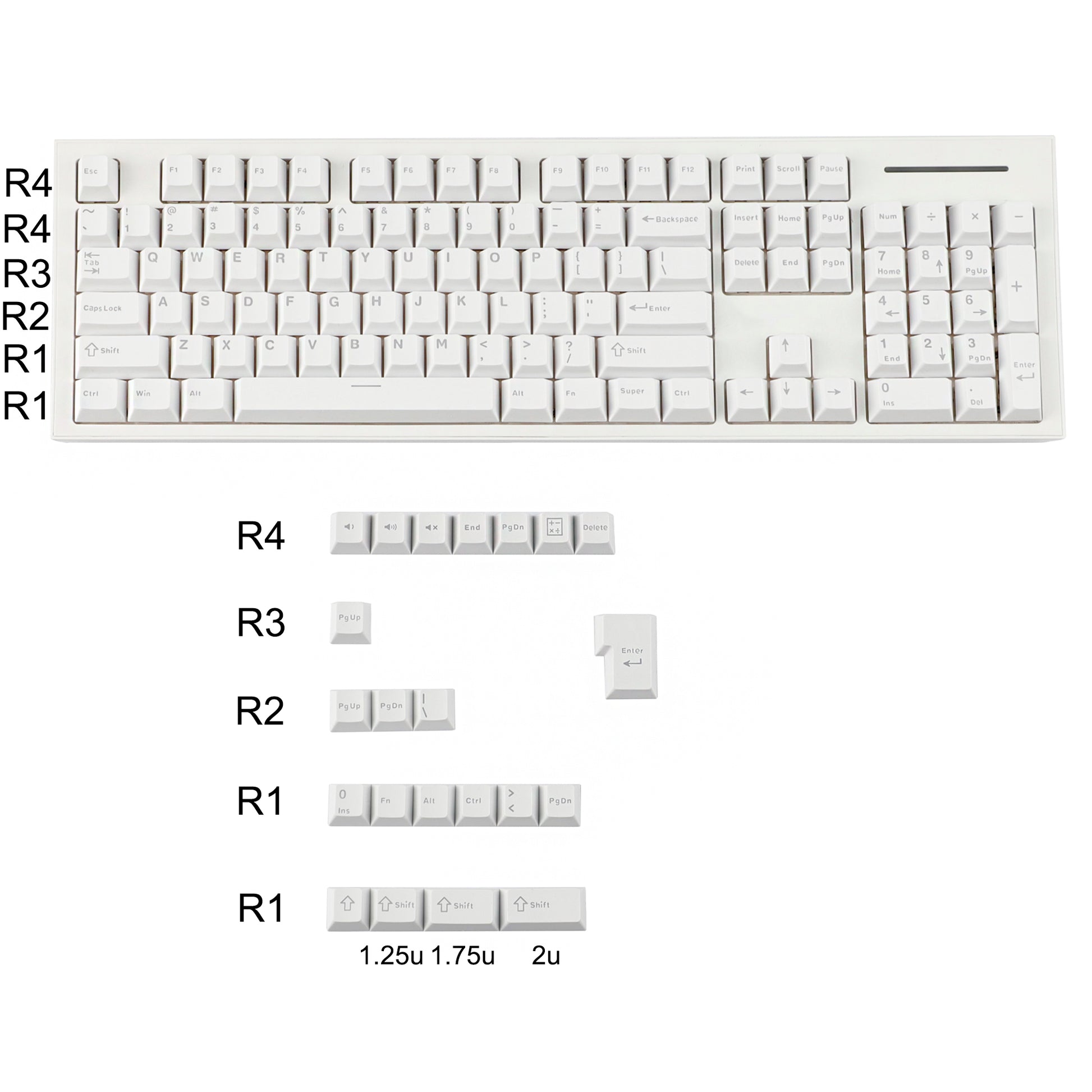 YMDK 129 Chiave Autunno ZDA Simile a XDA Keycaps PBT Dye Sub Keycap per Tastiera MX 104 87 61 Melody 96 KBD75 ID80 GK64 Tada68 (solo Keycap
