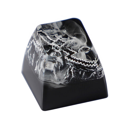 YMDK Great Wall Personalized Keycaps Translucent Resin Keycap Creative Novel Key Caps for MX Mechanical Keyboard