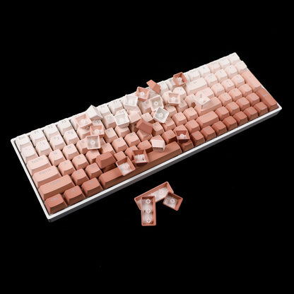 YMDK Blush 122 Backlit Keycaps(Double Shot OEM Profile/104 87 84 68 Using)