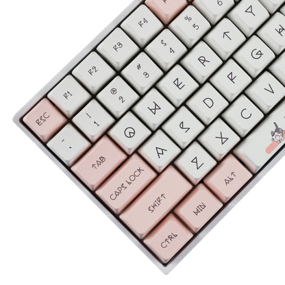 YMDK Chis Cat 140 Keycaps(Dye Sub MDA Profile 1.55mm)