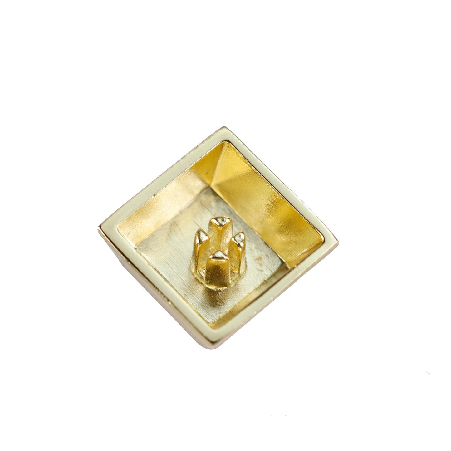YMDK Gold Zinc Alloy Electroplated Keycaps Personalized Custom Cherry R4 Keycaps for MX Mechanical Keyboards Arrow WASD Keys