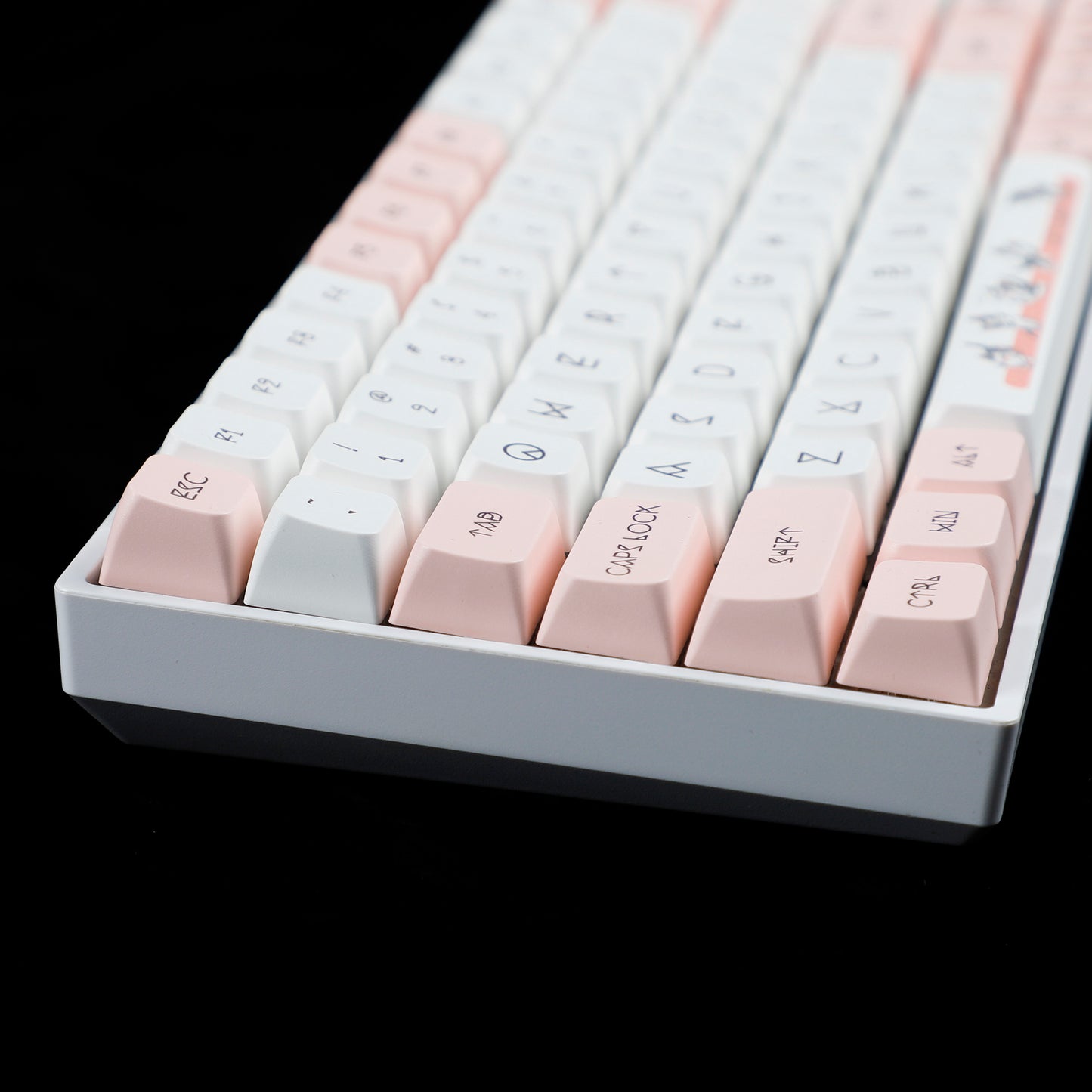 YMDK Chis Cat 140 Keycaps(Dye Sub MDA Profile 1.55mm)