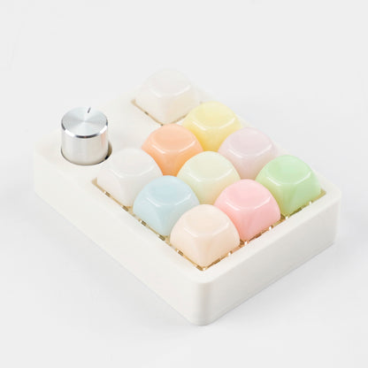 CV11 11-Key Mini Mechanical Keyboard – Wired, Hot-Swap, RGB Knob & PLA 3D Printed Case, Supports VIAL Macro for Gaming & Office