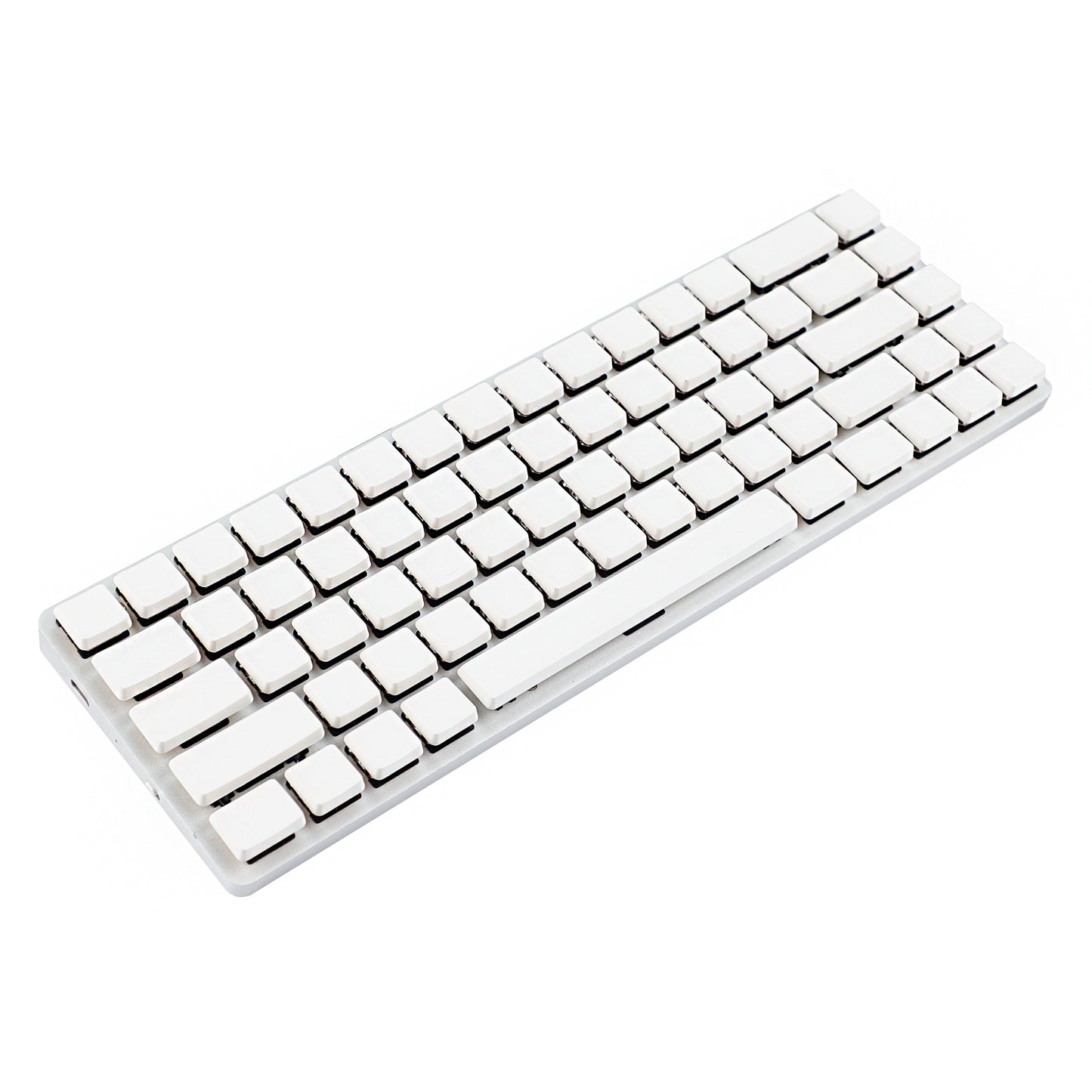 White PBT 115 keys Blank Low Profile Keycaps Compatible with Keychron Pro Max Low Profile MX Mechanical Keyboard DIY