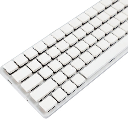White PBT 115 keys Blank Low Profile Keycaps Compatible with Keychron Pro Max Low Profile MX Mechanical Keyboard DIY
