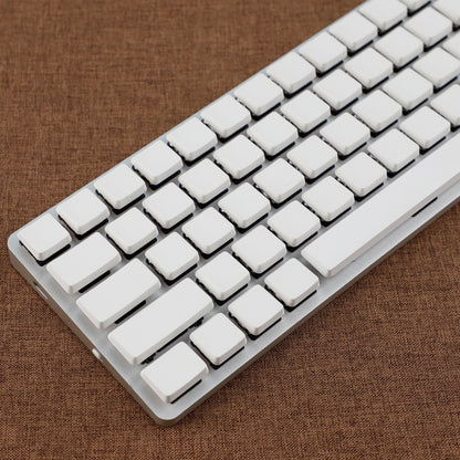 White PBT 115 keys Blank Low Profile Keycaps Compatible with Keychron Pro Max Low Profile MX Mechanical Keyboard DIY