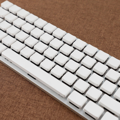 White PBT 115 keys Blank Low Profile Keycaps Compatible with Keychron Pro Max Low Profile MX Mechanical Keyboard DIY