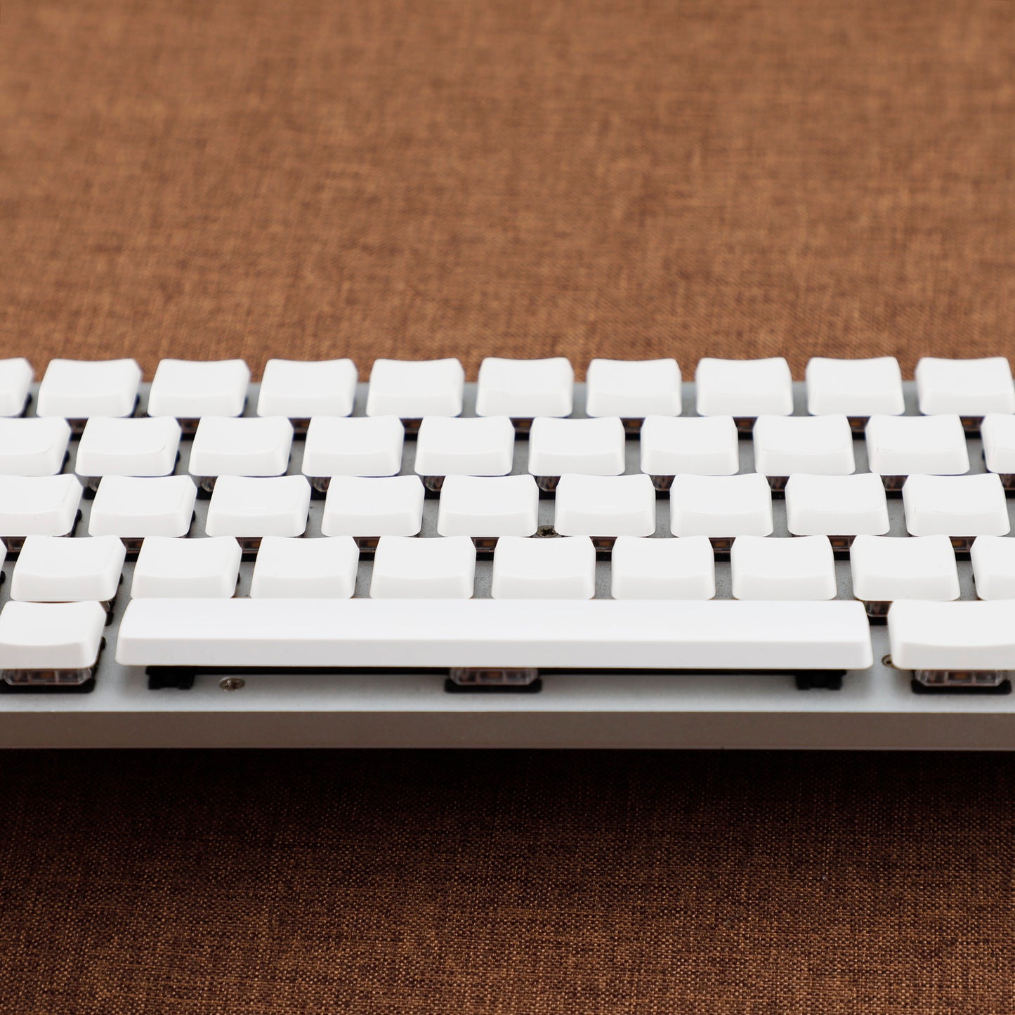 White PBT 115 keys Blank Low Profile Keycaps Compatible with Keychron Pro Max Low Profile MX Mechanical Keyboard DIY