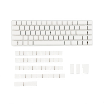 White PBT 115 keys Blank Low Profile Keycaps Compatible with Keychron Pro Max Low Profile MX Mechanical Keyboard DIY