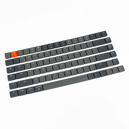 Gray Orange ABS 101 keys Low Profile Keycaps Backlit Key Caps Compatible with Keychron K1 K3 Low Profile Mechanical Keyboard
