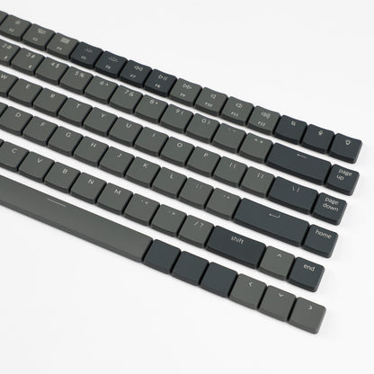 Gray Orange ABS 101 keys Low Profile Keycaps Backlit Key Caps Compatible with Keychron K1 K3 Low Profile Mechanical Keyboard