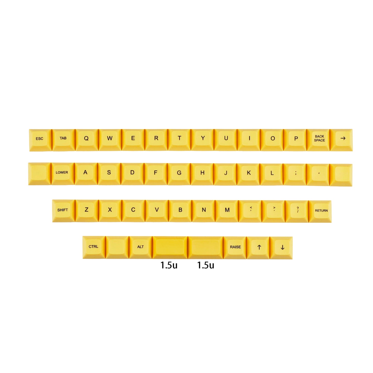 DSA 48 Keycaps(PBT 1.4mm Thickness/Planck Filco Ergodox Using)