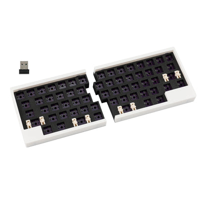 WHKB Wireless Split Mechanical Keyboard, 2.4G Ergonomic Split Hot Swap Keyboard, Programmable VIAL Gaming Keyboard Kit