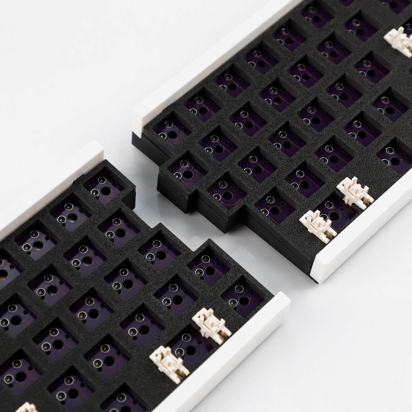 WHKB Wireless Split Mechanical Keyboard, 2.4G Ergonomic Split Hot Swap Keyboard, Programmable VIAL Gaming Keyboard Kit
