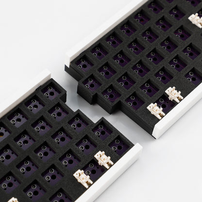 WHKB Wireless Split Mechanical Keyboard, 2.4G Ergonomic Split Hot Swap Keyboard, Programmable VIAL Gaming Keyboard Kit