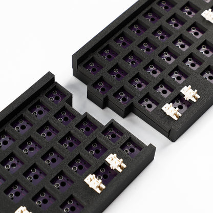 WHKB Wireless Split Mechanical Keyboard, 2.4G Ergonomic Split Hot Swap Keyboard, Programmable VIAL Gaming Keyboard Kit