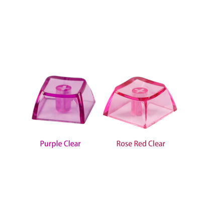 YMDK XDA V2 profile Transparent 1u New Keycaps(PC Material Blank thicken Height≈9.6mm)