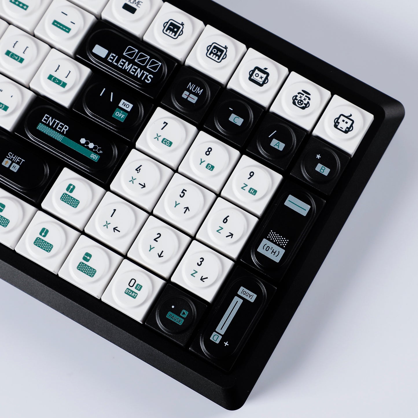 YMDK Bricks Full Set 138 keys Keycaps Classic Blocks Theme Color UV Print Frosted Low Profile Keycap for Mechanical Keyboard 104 87 84 68 61