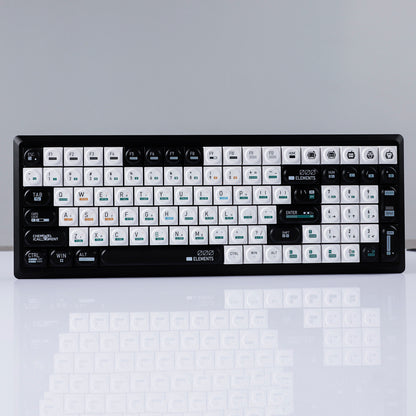 YMDK Bricks Full Set 138 keys Keycaps Classic Blocks Theme Color UV Print Frosted Low Profile Keycap for Mechanical Keyboard 104 87 84 68 61