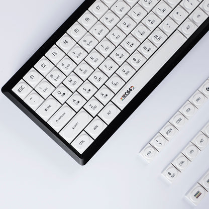 YMDK Bricks Full Set 138 keys Keycaps Classic Blocks Theme Color UV Print Frosted Low Profile Keycap for Mechanical Keyboard 104 87 84 68 61