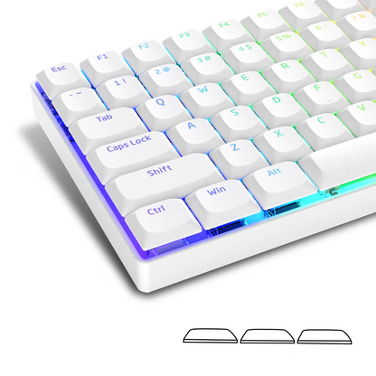 YMDK Ultra-slim Low Profile Keycaps 127 Keys Dye-Sub JWA Profile Backlit Shine Through Keycap for nuphy keychron 61/68/87/98/104/108 MX Ultra-Slim Keyboard