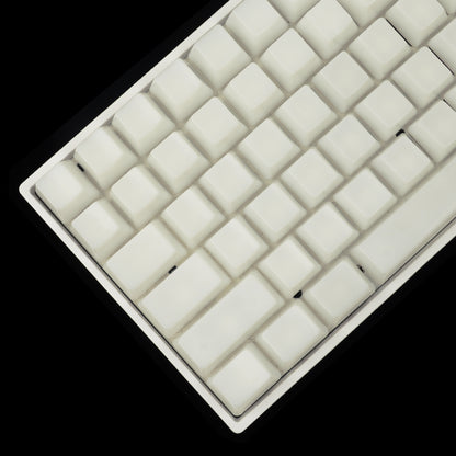 YMDK 120 Milk Fog Blank Keycaps(OEM Profile ABS Shine Through Blank/ANS ISO 1.2mm Thickness)