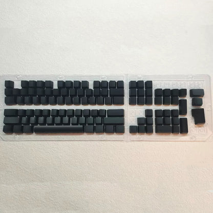 YMDK 108 Keys Black White Blank ABS Spray-painted OEM XDA Profile Keycaps for MX Mechanical Keyboards DIY Laser Engraving