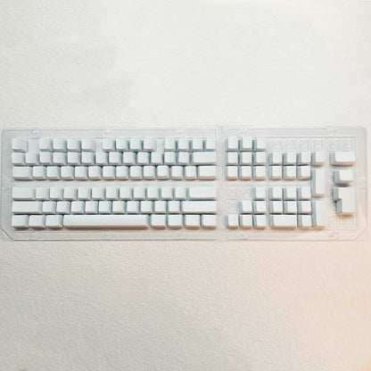 YMDK 108 Keys Black White Blank ABS Spray-painted OEM XDA Profile Keycaps for MX Mechanical Keyboards DIY Laser Engraving