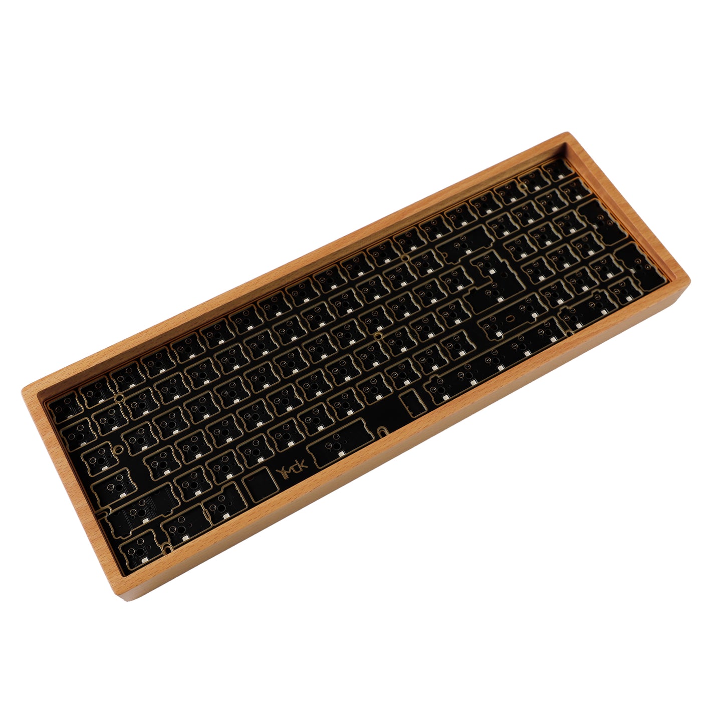 YMDK NYM96 Pro Fully Programmable Hotswap RGB PCB Walnut Beech Case Wood Support ANSI DIY Kit(RGB South Facing Kit)